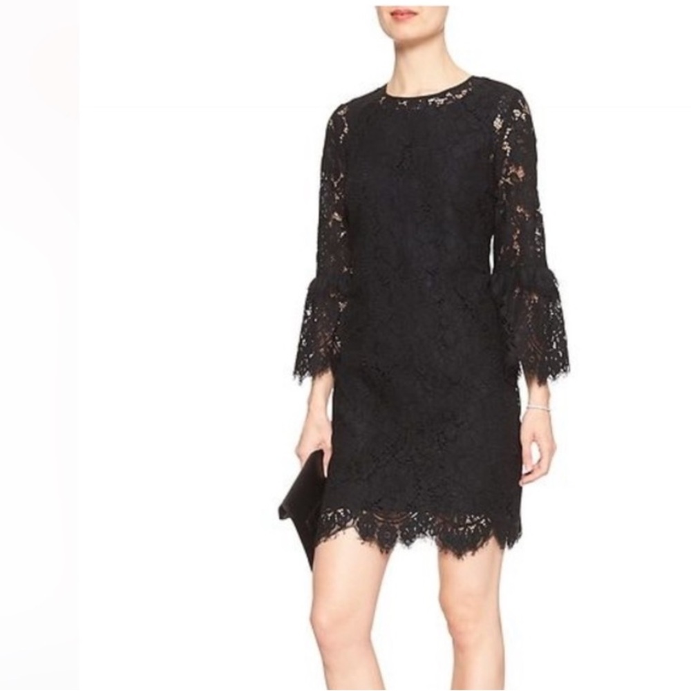 Ann Taylor Black lace dress 12T